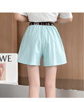 IMG 120 of Shorts Women Cotton Summer Loose Pants Slim Look Elastic Waist Casual Outdoor Shorts