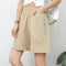 Cotton Blend Shorts Women Outdoor Bermuda Plus Size Thin Korean Casual Wide Leg Loose Shorts