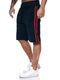 IMG 125 of Men Casual Sporty Chequered Striped Trendy Slim Look Shorts Beach Pants Shorts