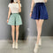 Img 2 - Summer Shorts Japanese Cotton Blend Slim Look Elegant Non Belt Loose High Waist Wide Leg Pants