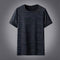 Img 2 - Summer Thin T-Shirt Mesh Breathable Quick Dry Round-Neck Short Sleeve Sporty Tops