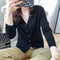 Matching V-Neck Cardigan Short Matching Sweater Women Loose Long Sleeved Knitted Thin Outerwear