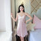 Pajamas Women Summer Thin Strap Pyjamas Sexy Silk Matching Elegant Matching Solid Colored Tank Top Sleepwear