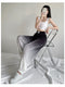 IMG 119 of Summer Gradient Trendy Jogger Ice Silk Drape Casual Pants Loose Thin Women Pants