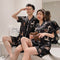 Couple Pajamas Silk Summer Short Sleeve Women Korean Sets Men Thin Plus Size Loose Loungewear Sleepwear