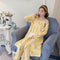 Pyjamas Summer Women Cotton Thin Pajamas Sleeve Length Pants Strap Three-Piece Loungewear Sleepwear