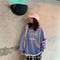IMG 152 of Hong Kong cecSweatshirt Women Korean insLoose Lazy False Two-Piece bf Thin Tops Outerwear