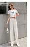 IMG 136 of Wide Leg Pants Women Summer High Waist Drape Loose Floor Length Long Thin Ice Silk Straight Jeans Pants