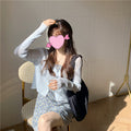 IMG 122 of Country Knitted Cardigan Thin Women Silk Loose Matching Sunscreen Summer Short Tops Long Sleeved Outerwear