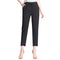 Img 6 - Ice Silk Cotton Blend Women Summer Three Quarter Casual Loose Slim-Look Ankle-Length Carrot Pants