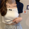 IMG 106 of Silk False Two-Piece Tank Top Women Trendy Outdoor insTops Outerwear