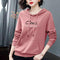 Women Cotton Sweatshirt Hooded Thin Korean Loose Mom Outerwear