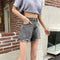 IMG 121 of Hong Kong Vintage Ripped Loose Denim Shorts Women Summer Slim Look High Waist Hot Pants Shorts