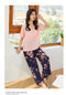 IMG 118 of Summer Cotton Pajamas Pants Women Thin Wide-legged Loose Drape Long Plus Size Japanese Pregnant Woman Outdoor Sets Sleepwear