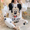 Pajamas Women Korean Cartoon Loose Thin Young Sweet Look Loungewear Outdoor Sleepwear