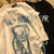 Img 1 - Summer INS Trendy Creative Graffiti Bear Printed Short Sleeve T-Shirt Women Loose Half Sleeved Round-Neck T-Shirt