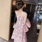 Img 3 - Women Floral Cami Dress Summer Korean Slim Look Trendy A-Line Dress