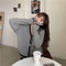 IMG 125 of Sweater Women Japanese Loose insLazy Outdoor Korean Sweet Look Knitted Cardigan Outerwear