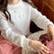 IMG 134 of Korean Student Short Loose All-Matching Long Sleeved Sweatshirt Women Alphabets Trendy Tops Outerwear