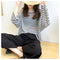IMG 103 of Striped Sweater Women Summer Sunscreen Long Sleeved Tops Loose Thin Silk T-Shirt Outerwear