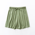 Img 3 - Cotton Shorts Women Summer Japanese Loose Wide Leg Bermuda Non Cozy Casual Pants