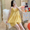 Strap Pajamas Women Summer Casual Shorts Two-Piece Sets Loungewear Sleeveless Cotton Adorable Orange Red Sleepwear