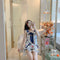 IMG 119 of Summer Pajamas Women Silk Korean Strap Cartoon Adorable Casual Loungewear Sets Sleepwear