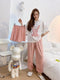 IMG 128 of Three-Piece Summer Korean Loose Slim Look Trendy Printed Casual Women Loungewear Sleepwear