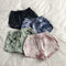 IMG 105 of Vintage Dye Printed Slim Look Wide Leg Casual High Waist Shorts Jogging Sporty Hot Pants Beach Women Activewear