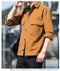 IMG 136 of Cotton Loose Long Sleeved Shirt Trendy Young Cargo Outerwear