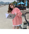 IMG 120 of Korean Plus Size Sweatshirt Women High Street Trendy Niche False Two-Piece Tops ins Outerwear