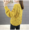 IMG 130 of Women See Through Knitted Sweater Tops Thin Loose Long Sleeved Outerwear