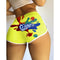 Popular Europe Women Sexy Fitted Shorts Alphabets Printed Yoga Pants Shorts
