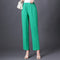 Img 8 - Harem Pants Women Loose White Slim Look Casual Cotton Blend Ankle-Length Carrot