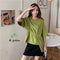 IMG 104 of Trendy Doll Blouse Plus Size Short Sleeve T-Shirt Women Summer Loose Niche Slim Look Tops Undershirt T-Shirt