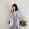 IMG 105 of Blazer Women Summer Korean Casual All-Matching Thin Elegant Loose Three-Quarter Length Sleeves Popular Suit Outerwear