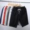 Img 2 - Shorts Men Summer Cotton Bermuda Loose Casual Trendy Solid Colored Straight Jeans Korean Beach Pants Bermuda Shorts