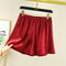 Img 8 - Shorts Women Summer High Waist Drape Plus Size Wide Leg Pants Outdoor Thin Solid Colored Pajamas Culottes Pants