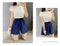 IMG 121 of Summer Shorts Japanese Cotton Blend Slim Look Elegant Non Belt Loose High Waist Wide Leg Pants Shorts
