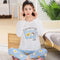 Streaming Couple Pajamas Loungewear Sets Korean Casual Men Women Pants Sleepwear