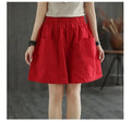 Img 4 - Straight Shorts Women Summer Casual Loose High Waist Slim Look All-Matching Mid-Length Pants