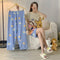 Pajamas Women Summer Short Sleeve Long Pants Three-Piece Plus Size Korean Cartoon Shorts Sweet Look Adorable Loungewear Sleepwear