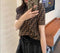 IMG 104 of Korea Short Sleeve T-Shirt Women Loose Slim Look Knitted All-Matching Alphabets Silk Tops ins Outerwear
