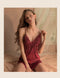 IMG 127 of Sexy Pajamas Women Summer Thin Padded Silk Bare Back Lace Strap Pyjamas Sleepwear