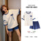 Pajamas Women Summer Knitted Cotton Adorable Japanese Two-Piece Sets Short Sleeve Shorts Thin INS Loungewear Sleepwear