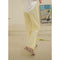 Img 4 - Drape Elastic Waist Wide Leg Casual Pants Women Summer Korean High Slim Look Straight Loose