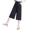 Img 5 - Cotton Blend Cropped Pants Women Summer Loose Wide Leg Straight Casual Pants