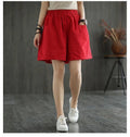 Img 2 - Straight Shorts Women Summer Casual Loose High Waist Slim Look All-Matching Mid-Length Pants