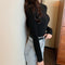 Long Sleeved Matching Slim Look Korean Matching Sweater Women Half-Height Collar Outerwear