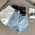 Img 2 - Denim Shorts Women Summer High Waist Stretchable Hot Pants Hong Kong Vintage Sexy insPants